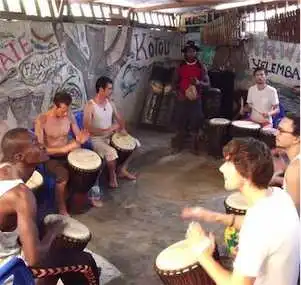 Aliore | Percussions and African dance workshop with the Yelemba company in the Ivory Coast, West Africa